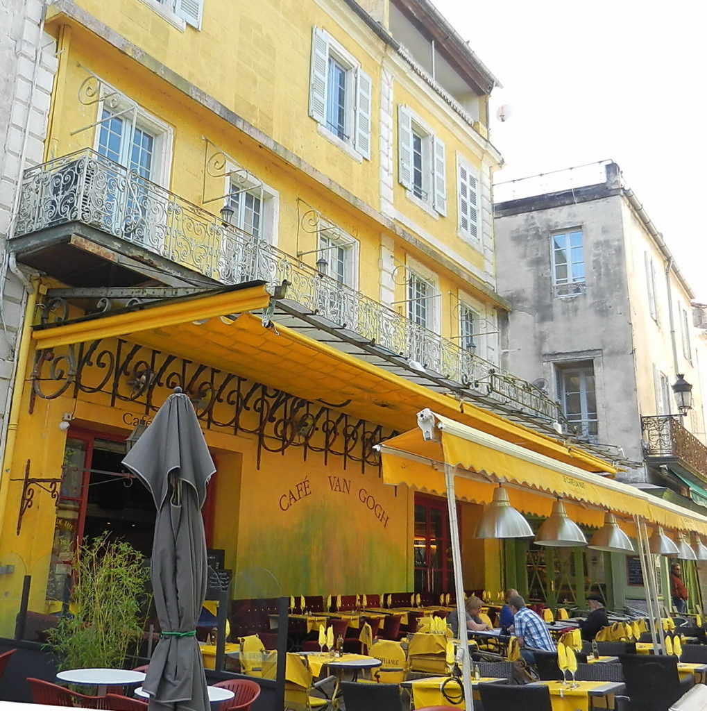 Café Van Gogh, Arles - featured in the painting Café Terrace at Night