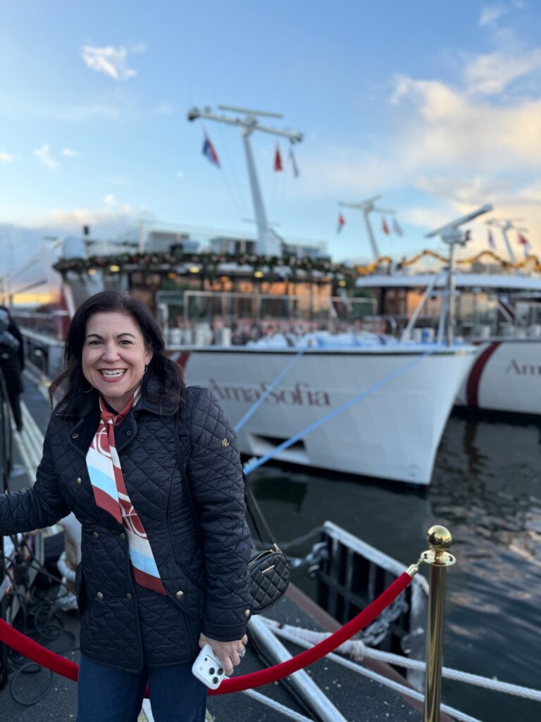 Travel advisor Lauren aboard a European river cruise ship